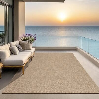 THE CARPET Kansas - Natürlicher Jute-Look Teppich - Innen & Außen THE CARPET Kansas - Natürlicher Jute-Look Teppich - Innen & Außen