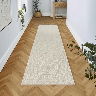 THE CARPET Kansas - Beiger Teppich, 80x250cm, Outdoor, Jute-Look THE CARPET Kansas - Beiger Teppich, 80x250cm, Outdoor, Jute-Look