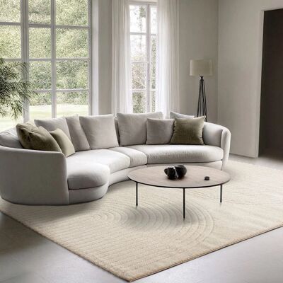 THE CARPET Elisa Beige - Tapis Moderne Géométrique - Publicité THE CARPET Elisa Beige - Tapis Moderne Géométrique - Publicité