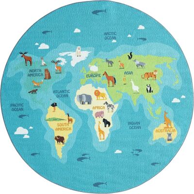 THE CARPET Happy Life round rug - Child's Room THE CARPET Happy Life round rug - Child's Room
