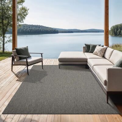 The Carpet Mistra - Anthrazit Teppich für Innen- und Außenbereich The Carpet Mistra - Anthrazit Teppich für Innen- und Außenbereich