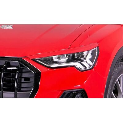 RDX RACEDESIGN Headlight Eyelids - Fit for Audi Q3 F3 - Black Natural - Headlight Accessories RDX RACEDESIGN Headlight Eyelids - Fit for Audi Q3 F3 - Black Natural - Headlight Accessories