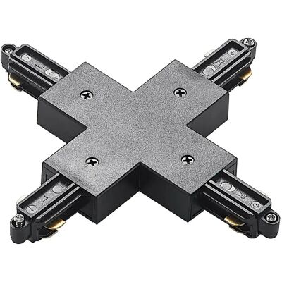 Connecteur Lindby Linaro X Système Monophasé Noir Connecteur Lindby Linaro X Système Monophasé Noir