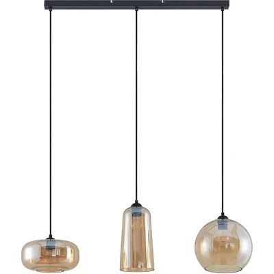 Lampada a sospensione Lucande Wilja - Vintage, 3 luci, Bianco Lampada a sospensione Lucande Wilja - Vintage, 3 luci, Bianco