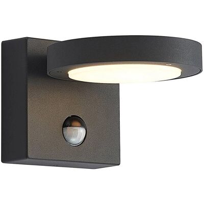 Lucande Belna Applique da Esterno - Alluminio Grigio Moderno con Sensore di Movimento Lucande Belna Applique da Esterno - Alluminio Grigio Moderno con Sensore di Movimento