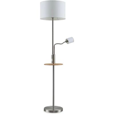 Lampka podłogowa Lindby Aovan z ładowarką USB - Nowoczesna, Szara Lampka podłogowa Lindby Aovan z ładowarką USB - Nowoczesna, Szara