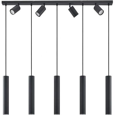 Lindby Sanad Lampa wisząca - Nowoczesne Czarny Metal 9 Światła Lindby Sanad Lampa wisząca - Nowoczesne Czarny Metal 9 Światła