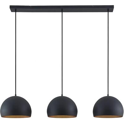 Lindby Tarjei - Lampada a sospensione moderna in nero e metallo - 120cm Lindby Tarjei - Lampada a sospensione moderna in nero e metallo - 120cm