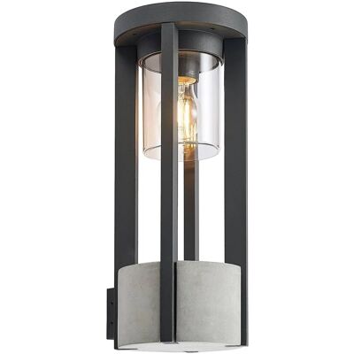 Lucande Overa Lampada da Parete - Moderno Alluminio Grigio E27 Esterno Lucande Overa Lampada da Parete - Moderno Alluminio Grigio E27 Esterno