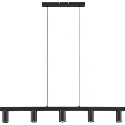 Lindby Baliko Nowoczesna czarna lampa wisząca - Lampa wisząca Lindby Baliko Nowoczesna czarna lampa wisząca - Lampa wisząca