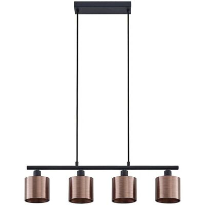 Nowoczesna lampa wisząca Lindby Joudy - 4 światła, brąz Nowoczesna lampa wisząca Lindby Joudy - 4 światła, brąz