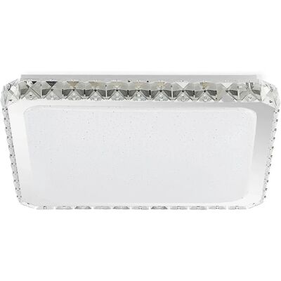 Nowoczesna lampa sufitowa LED Lindby Lorand - Biała, Kryształy, Pilot Nowoczesna lampa sufitowa LED Lindby Lorand - Biała, Kryształy, Pilot