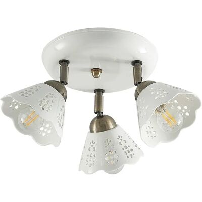 Lindby Efgenia Ceramiczna 3-ramienna Lampa sufitowa Lindby Efgenia Ceramiczna 3-ramienna Lampa sufitowa