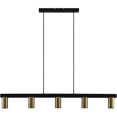 Lindby Czarna Baliko lampa wisząca - 5 świateł - Metal Lindby Czarna Baliko lampa wisząca - 5 świateł - Metal