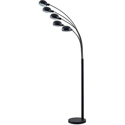 Lámpara de pie Lindby Jewa Negra - 5 luces, E14 - Diseño moderno Lámpara de pie Lindby Jewa Negra - 5 luces, E14 - Diseño moderno
