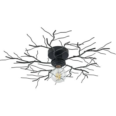 Lindby Vetki Moderne Schwarze Deckenlampe - Deckenleuchte Lindby Vetki Moderne Schwarze Deckenlampe - Deckenleuchte
