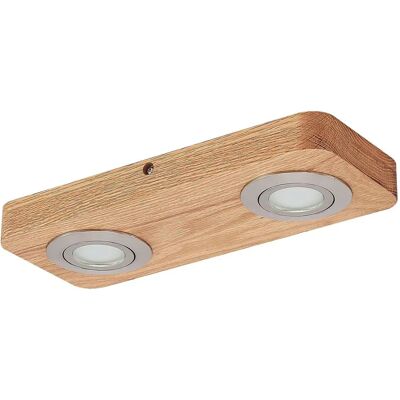 Lindby Mikari Nowoczesna Drewniana Lampa Sufitowa - 2 Światła Lindby Mikari Nowoczesna Drewniana Lampa Sufitowa - 2 Światła