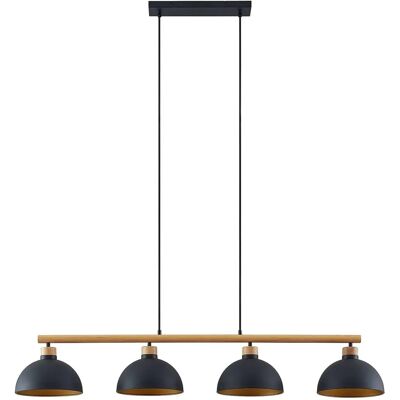 Lindby Tirzana Czarna Metalowa Lampa Wisząca - 4 Światła Lindby Tirzana Czarna Metalowa Lampa Wisząca - 4 Światła