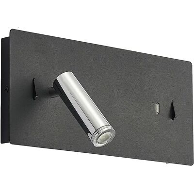 Lucande Kimo Vägglampa - Justerbar LED, USB - Svart Lucande Kimo Vägglampa - Justerbar LED, USB - Svart