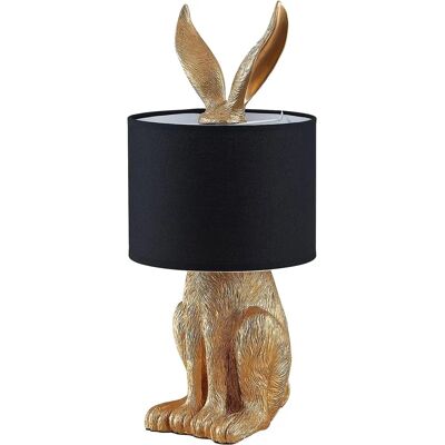 Lindby Lorentina Czarna tkaninowa lampa stołowa Lindby Lorentina Czarna tkaninowa lampa stołowa