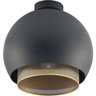 Lucande - Lampada a soffitto nero e oro - Doppio paralume Lucande - Lampada a soffitto nero e oro - Doppio paralume