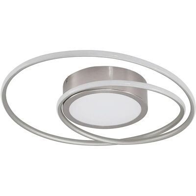 Lindby Bovia moderne aluminiumsgrå dimbar LED-loftlampe Lindby Bovia moderne aluminiumsgrå dimbar LED-loftlampe