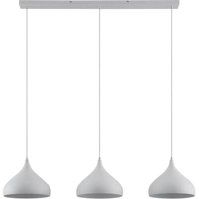 Lindby Elamira Biała Lampa wisząca - Nowoczesna z 3 światłami z metalu do salonu i jadalni Lindby Elamira Biała Lampa wisząca - Nowoczesna z 3 światłami z metalu do salonu i jadalni