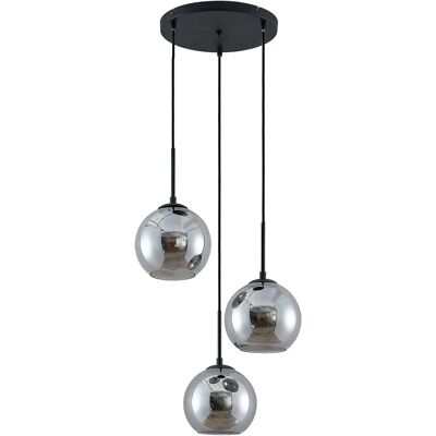 Lindby Jurian Lampa wisząca - Nowoczesne szare metalowe, 3 żarówki E27 Lindby Jurian Lampa wisząca - Nowoczesne szare metalowe, 3 żarówki E27