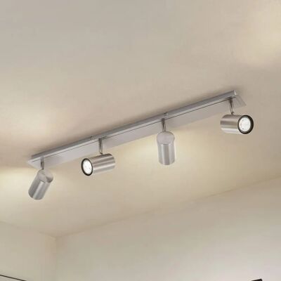 Lindby Joffrey 4 Faretti da Soffitto - Grigio/Nickel Moderno Lindby Joffrey 4 Faretti da Soffitto - Grigio/Nickel Moderno