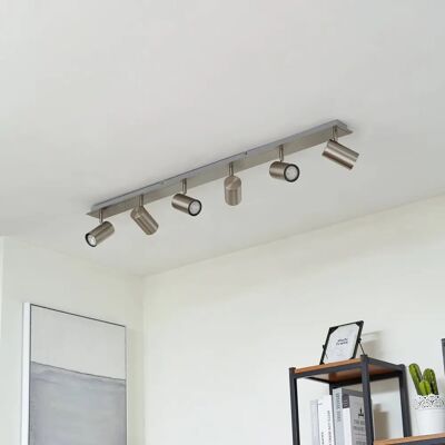 Lindby Joffrey 6 Ceiling Light - Modern, Nickel, Adjustable, 6 Lámparas Lindby Joffrey 6 Ceiling Light - Modern, Nickel, Adjustable, 6 Lámparas