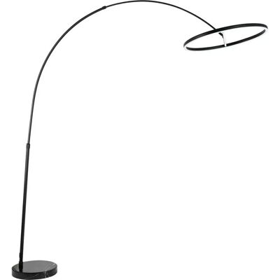 Lucande Virvera Nowoczesny Czarny Łuk Podłogowa Lampa Lucande Virvera Nowoczesny Czarny Łuk Podłogowa Lampa