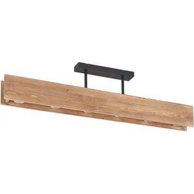 Lindby Malwin Drewniany Plafon - 6 GU10, 100cm - Salon i Jadalnia Lindby Malwin Drewniany Plafon - 6 GU10, 100cm - Salon i Jadalnia