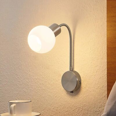 Lindby Lioma Elastyczna Lampa Ścienna - Nowoczesna, Nikiel, E14 Lindby Lioma Elastyczna Lampa Ścienna - Nowoczesna, Nikiel, E14