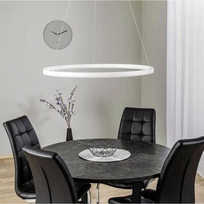 Arcchio Biała 80cm Nowoczesna LED Lampa wisząca - Kuchnia, Jadalnia, Biuro Arcchio Biała 80cm Nowoczesna LED Lampa wisząca - Kuchnia, Jadalnia, Biuro