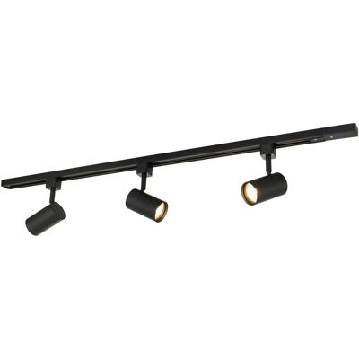 Sistema a binario Prios Jorell - Nero Moderno - 3 Luci Sistema a binario Prios Jorell - Nero Moderno - 3 Luci