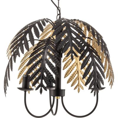Lucande Aparas kattovalaisin - Lehtikuvio - 50cm - Musta Lucande Aparas kattovalaisin - Lehtikuvio - 50cm - Musta