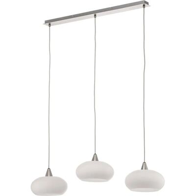 Lucande Weiße 3-Licht Glaspendel - Deckenleuchte Lucande Weiße 3-Licht Glaspendel - Deckenleuchte