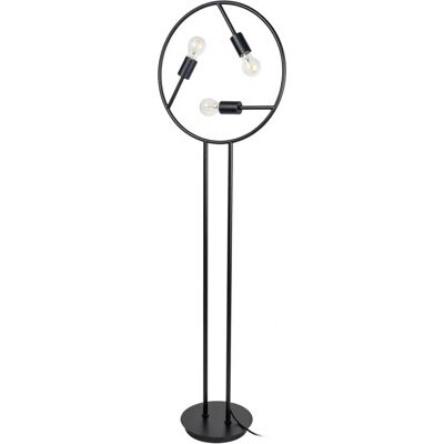 Lucande - Floor Lamp 'Linnard' in Black with 3 Lights - Design Lucande - Floor Lamp 'Linnard' in Black with 3 Lights - Design