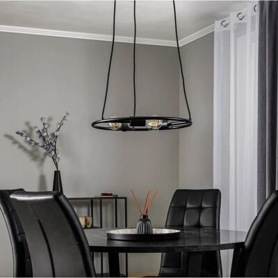 Lucande Linnard Pendelleuchte - 3-Licht Metall - Schwarz - Deckenlampe Lucande Linnard Pendelleuchte - 3-Licht Metall - Schwarz - Deckenlampe