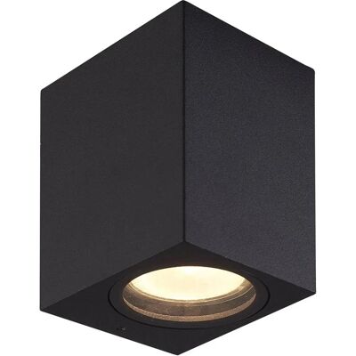 PRIOS Außenwandleuchte Tetje, schwarz, 10 cm, IP65 PRIOS Außenwandleuchte Tetje, schwarz, 10 cm, IP65