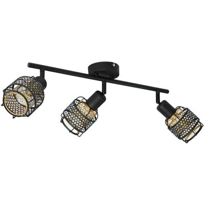 Lindby Eudoria Spot de Plafond Noir/Or - Éclairage Moderne Lindby Eudoria Spot de Plafond Noir/Or - Éclairage Moderne