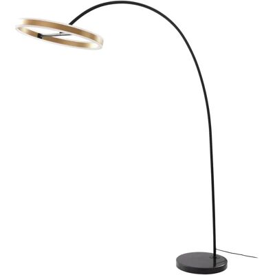 Lucande Yekta LED Arc Floor Lamp - Modern Brass Design Lucande Yekta LED Arc Floor Lamp - Modern Brass Design