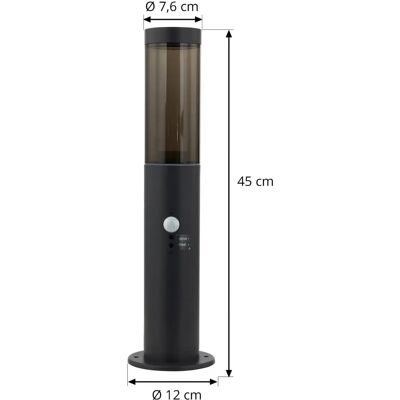 Lindby Statius Zewnętrzna Lampa Ścienna - Czarny Metal Lindby Statius Zewnętrzna Lampa Ścienna - Czarny Metal