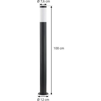 Lampa zewnętrzna Lindby Statius - Nowoczesny Czarny Metal IP44 Ogród, Ścieżka, Podjazd Lampa zewnętrzna Lindby Statius - Nowoczesny Czarny Metal IP44 Ogród, Ścieżka, Podjazd