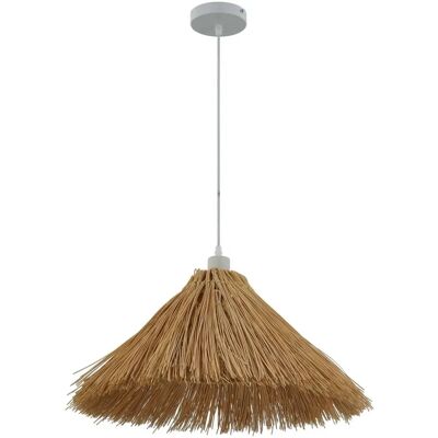 Lampa wisząca Lindby Borys - Ø 55 cm - Morska trawa, Brązowa Lampa wisząca Lindby Borys - Ø 55 cm - Morska trawa, Brązowa