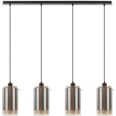 Lucande Sterzy Moderne Glashängelampe - 4 Lichter - Schwarz Lucande Sterzy Moderne Glashängelampe - 4 Lichter - Schwarz