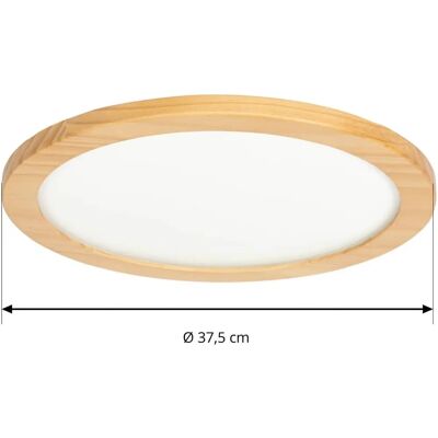 Lampa sufitowa Lucande Joren - Brązowe drewno - Nowoczesne LED oszczędzające energię Lampa sufitowa Lucande Joren - Brązowe drewno - Nowoczesne LED oszczędzające energię