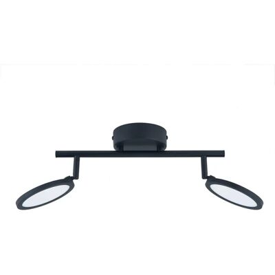 Lindby Manel Foco LED - Moderno Negro Metal 2 Luces Lindby Manel Foco LED - Moderno Negro Metal 2 Luces