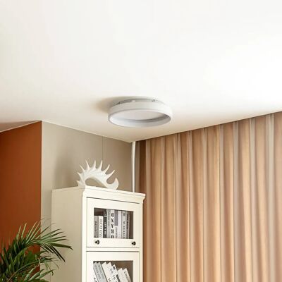 Lindby Yasmen White LED Ceiling Light - Modern Ceiling Lamp Lindby Yasmen White LED Ceiling Light - Modern Ceiling Lamp