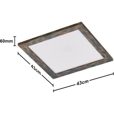 Lucande Aurinor LED Panel - 45cm Moderne Guld Dekor Lucande Aurinor LED Panel - 45cm Moderne Guld Dekor